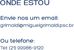 Nosso email e telfone